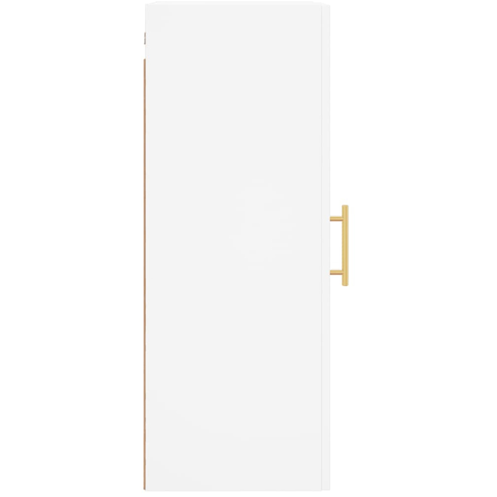 vidaXL Single Door White Wall Mounted Cabinet Image 6