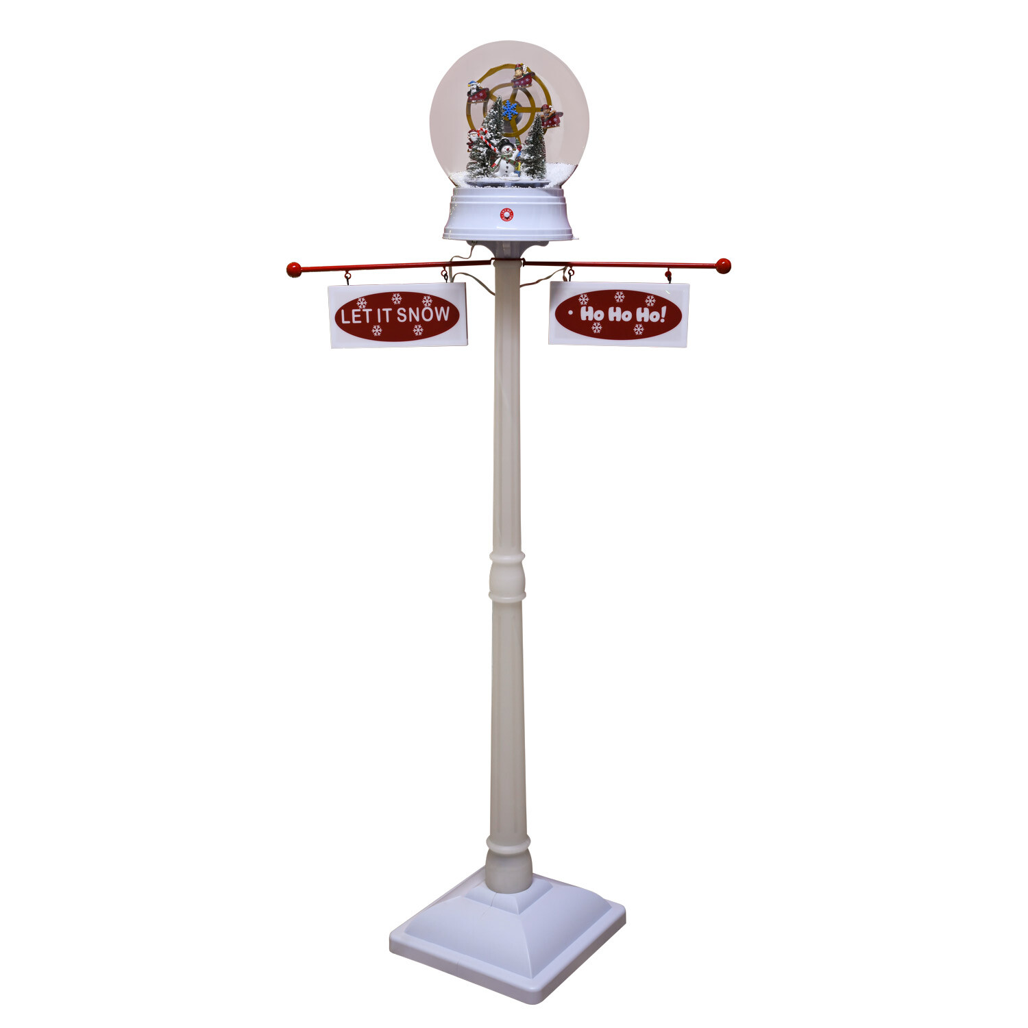 Snowing LED Christmas Lantern White Image 9
