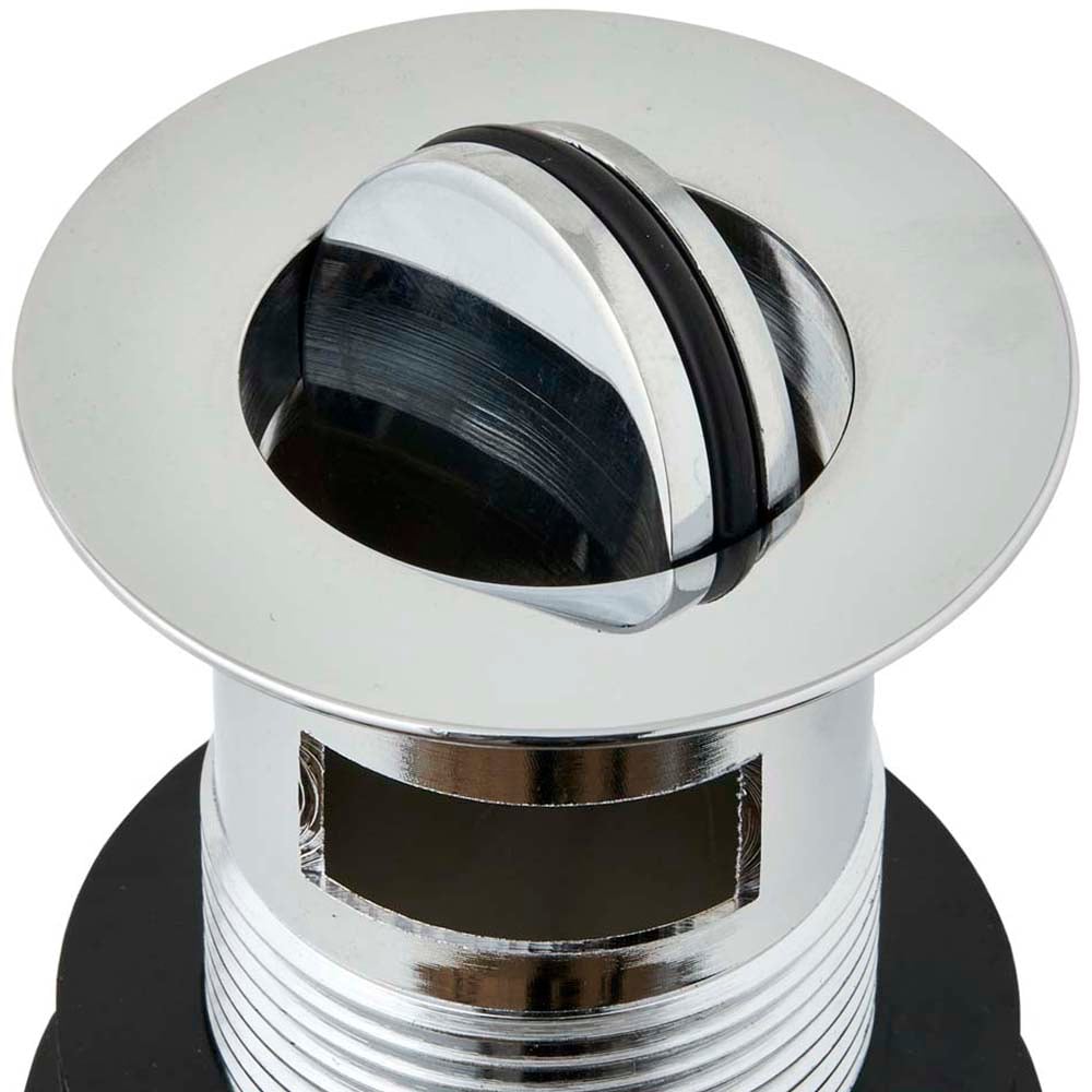 Wilko 32mm Chromed Brass Flip Top Basin Waste Flip Image 2