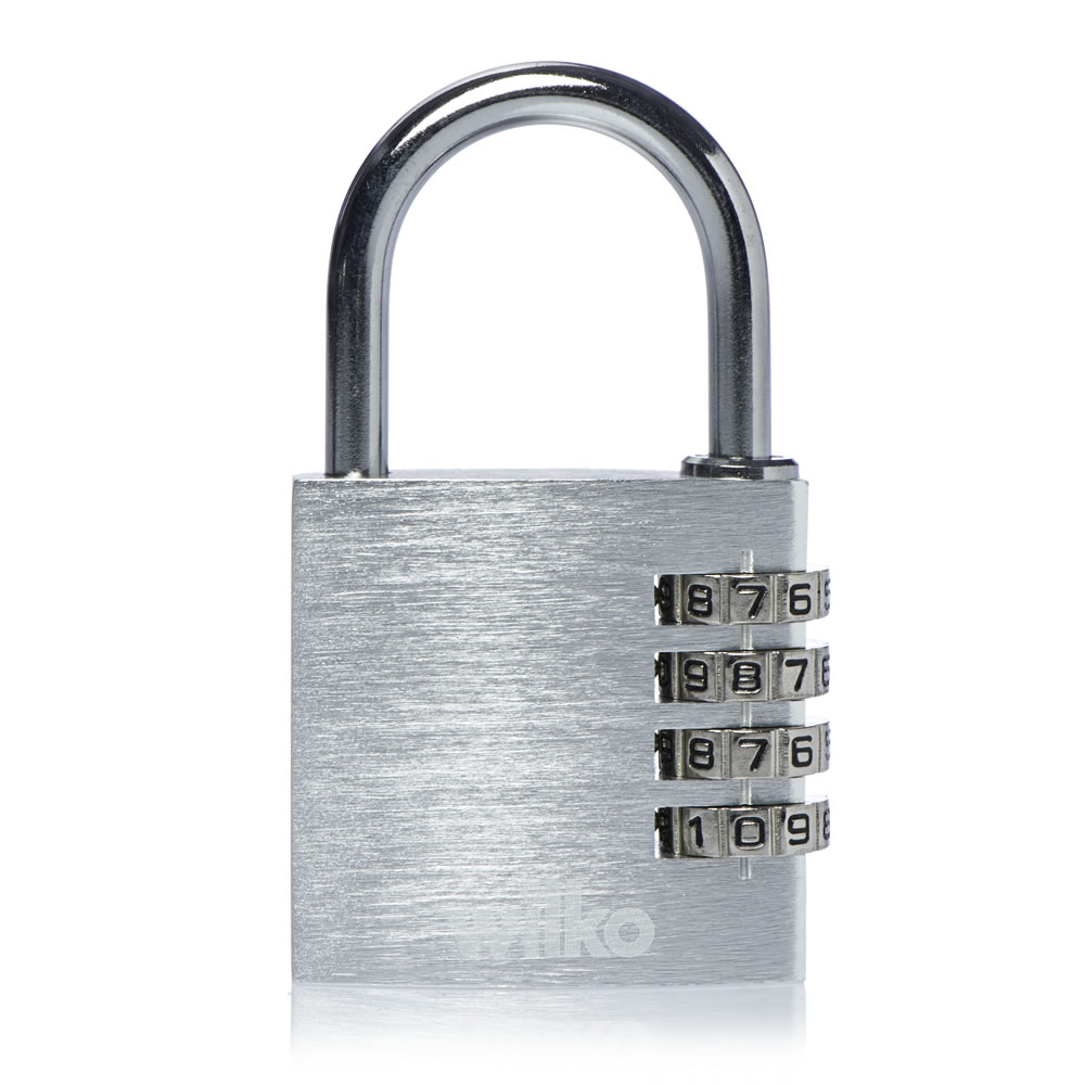 Wilko 4 Dial Combination Padlock 40mm Image