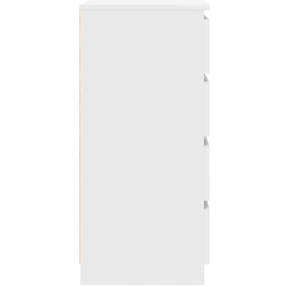 vidaXL 4 Drawer White Sideboard Image 7