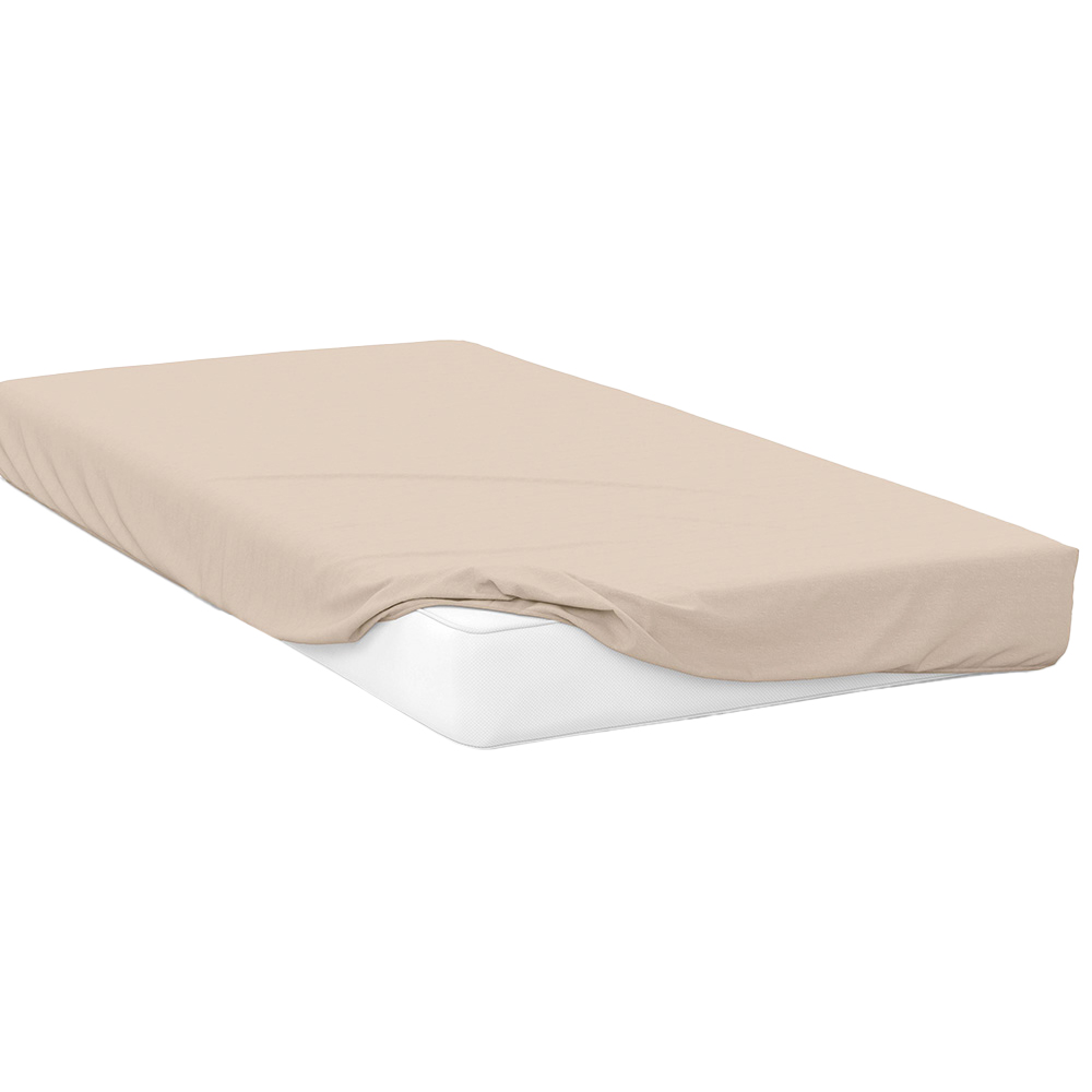 Serene King Size Cream Deep Fitted Bed Sheet Image 1