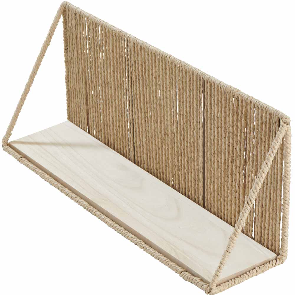 Wilko Natural Paper Rope Shelf Image 2
