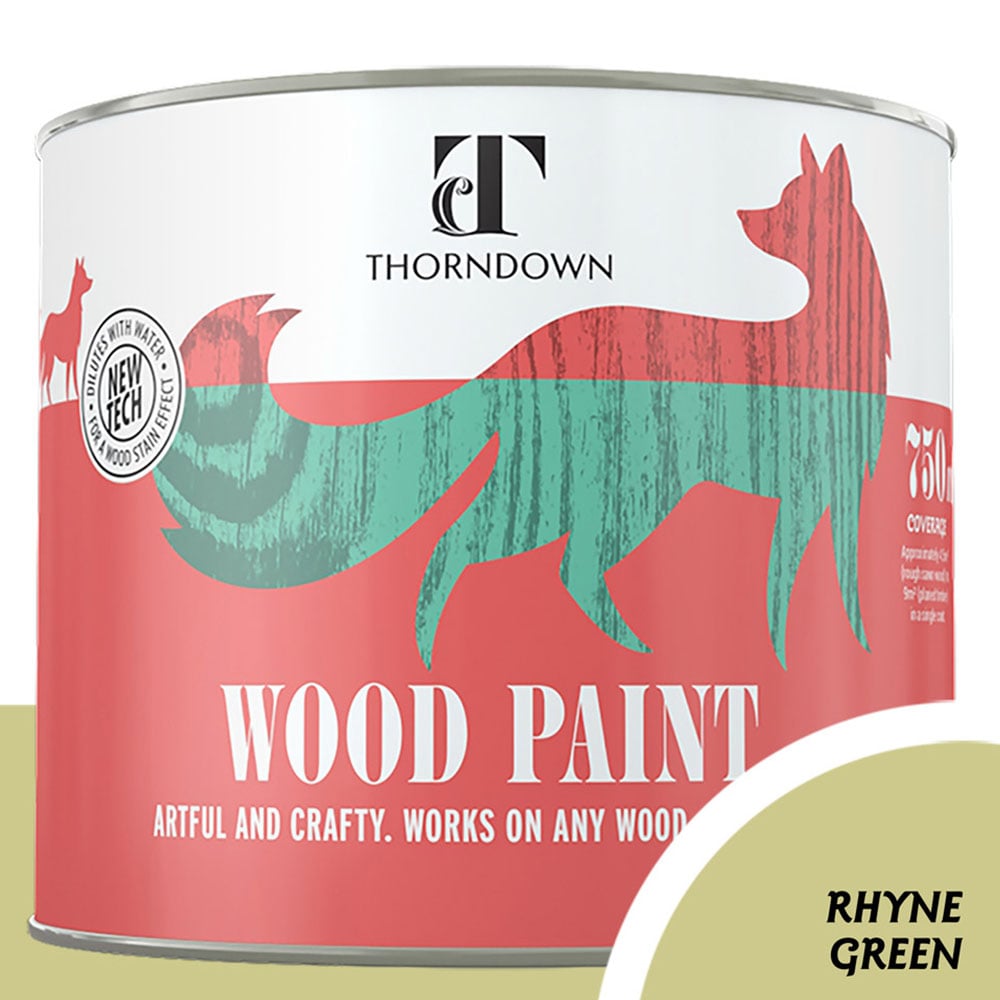 Thorndown Rhyne Green Satin Wood Paint 750ml Image 4
