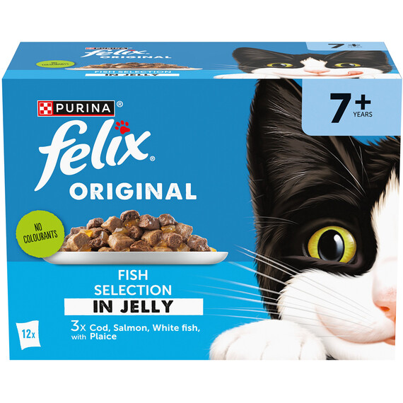 Felix Senior Wet Cat Food 12 pack Image 1