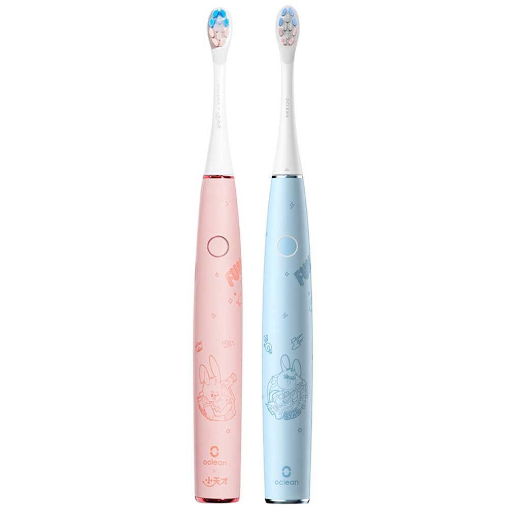 Oclean Kids Pink and Blue Sonic Electric Toothbrush 2 Pack Image 1