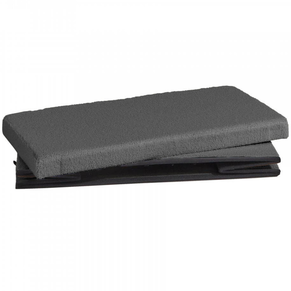 Home Source Grey Boucle Upholstered Folding Ottoman Image 4