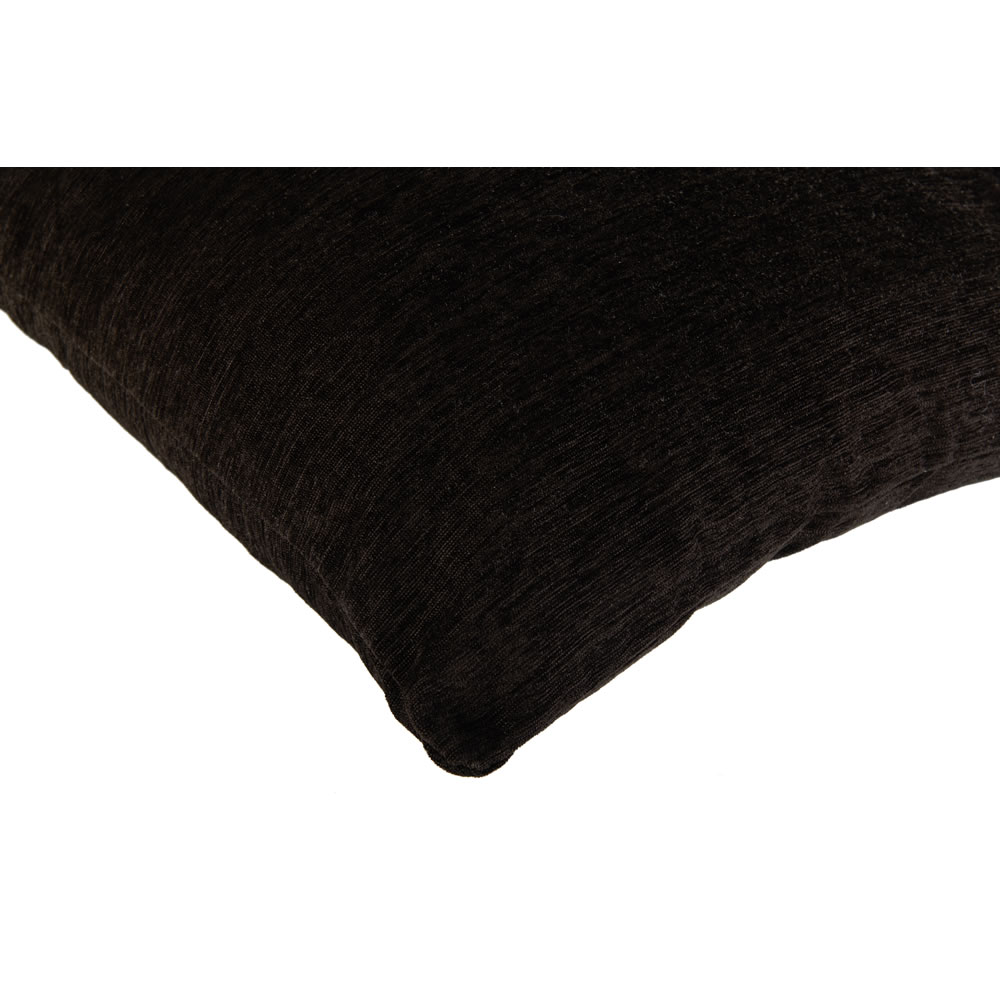 Wilko Black Chenille Cushion 43 x 43cm Image 2