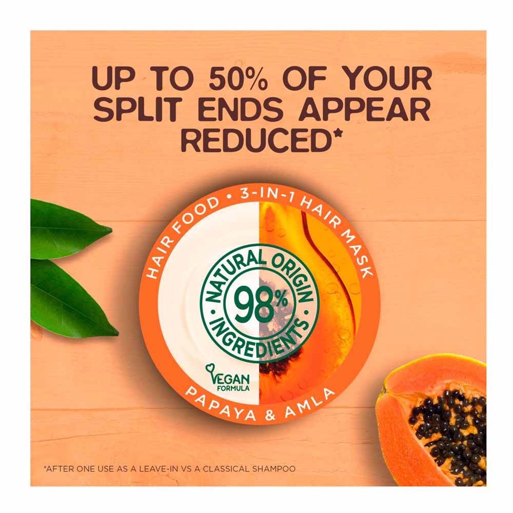 Garnier Ultimate Blends Hair Food Papaya 3in1 Mask 390ml Wilko