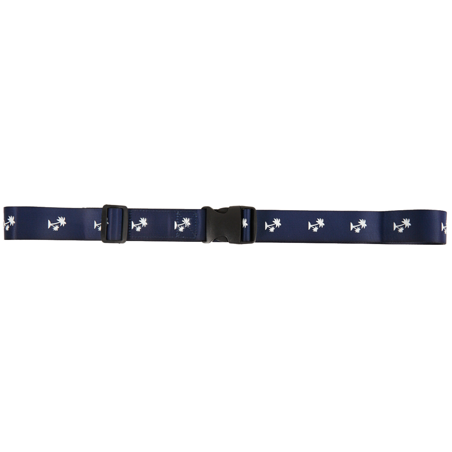 Navy Palm Tree Luggage Belt - Navy Image 2