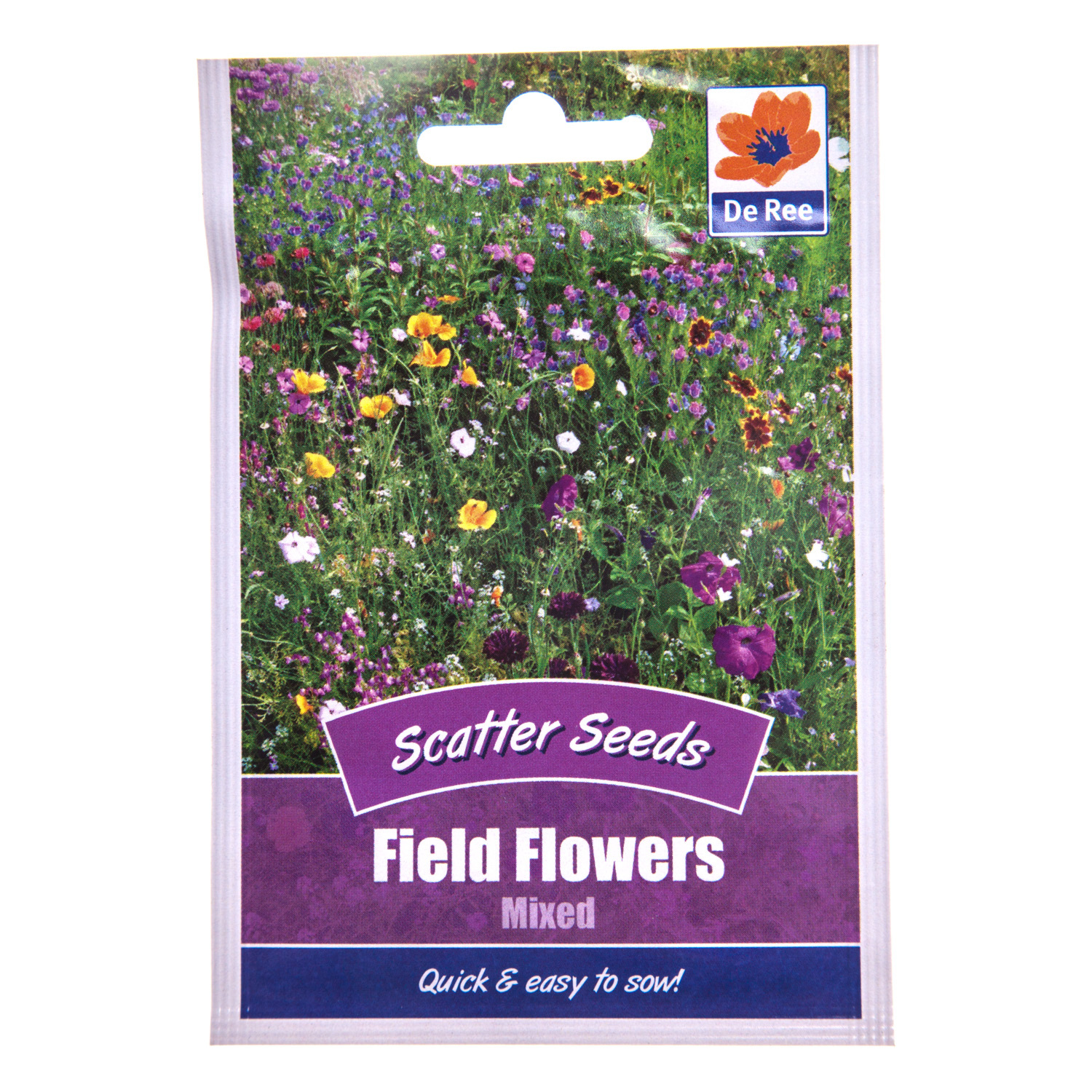 Mixed Field Flowers Scatter Seeds Image