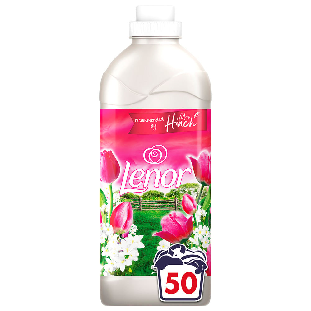 Lenor Mrs Hinch Pink Tulips and White Jasmine Fabric Conditioner 50 Washes Case of 6 x 1.75L Image 2