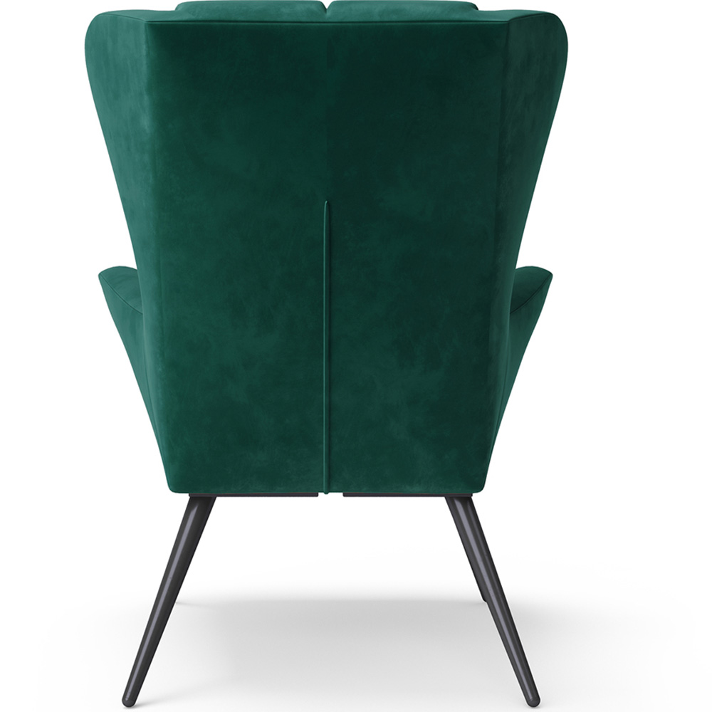 Dorel Dalton Green Velvet Accent Chair Image 4