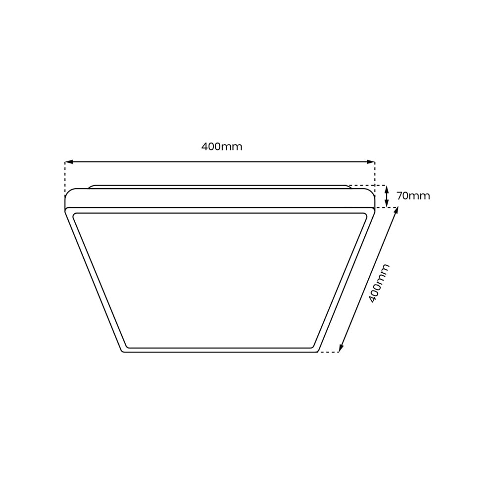 Milagro Quadro White Ceiling Lamp 230V Image 5