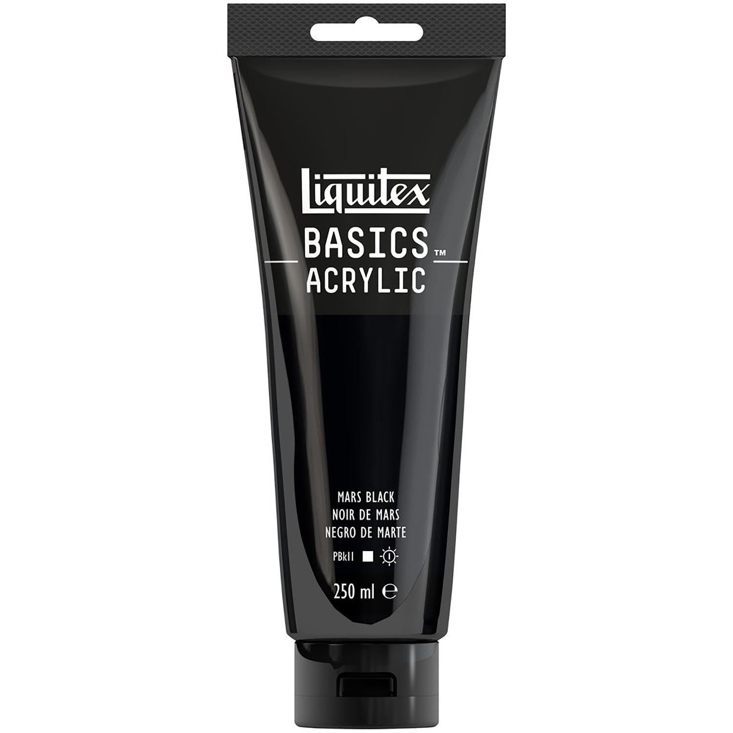 Liquitex Basics Acrylic Paint Mars Black 250ml Image 1