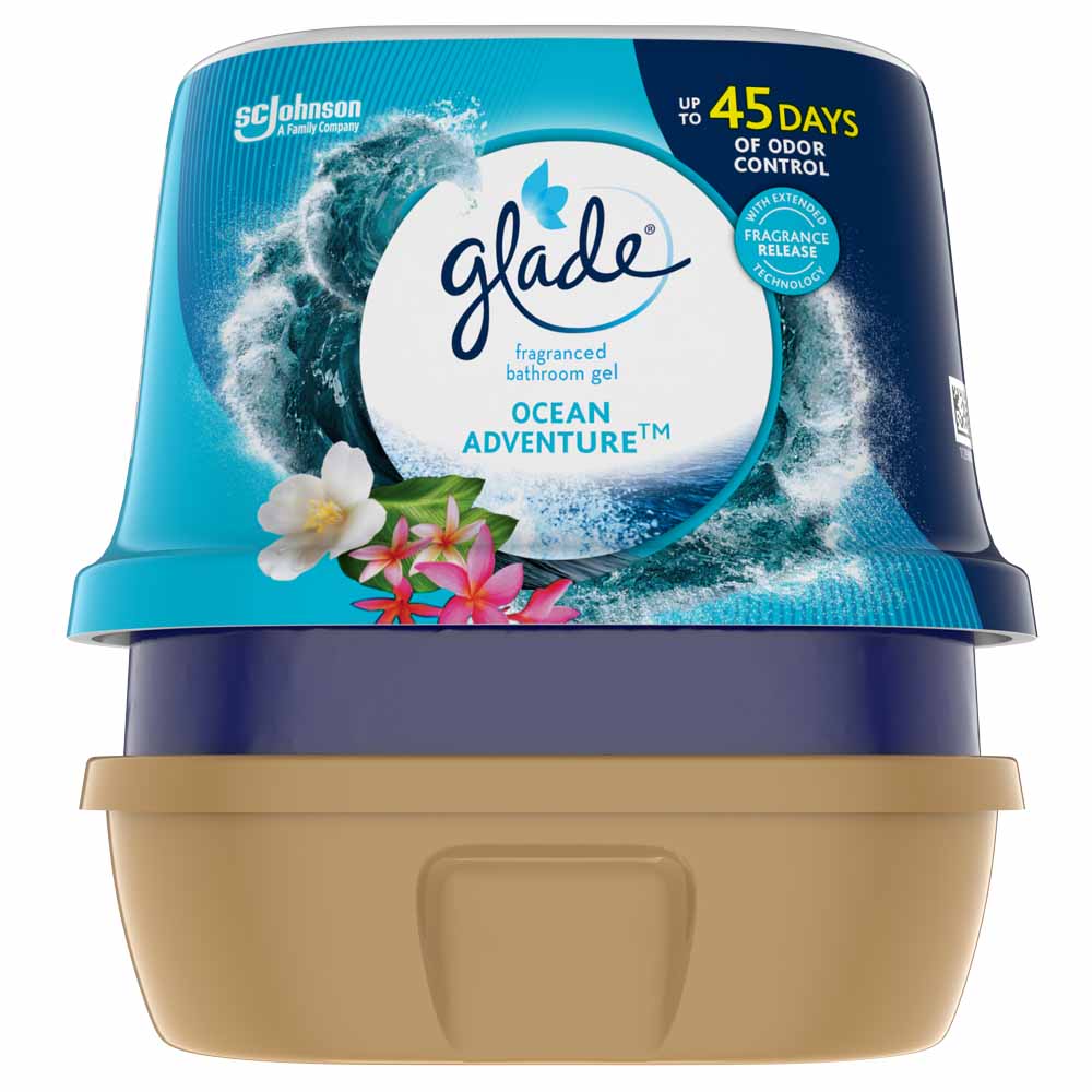 Glade Ocean Adventure Fragranced Bathroom Gel 180g Image 2