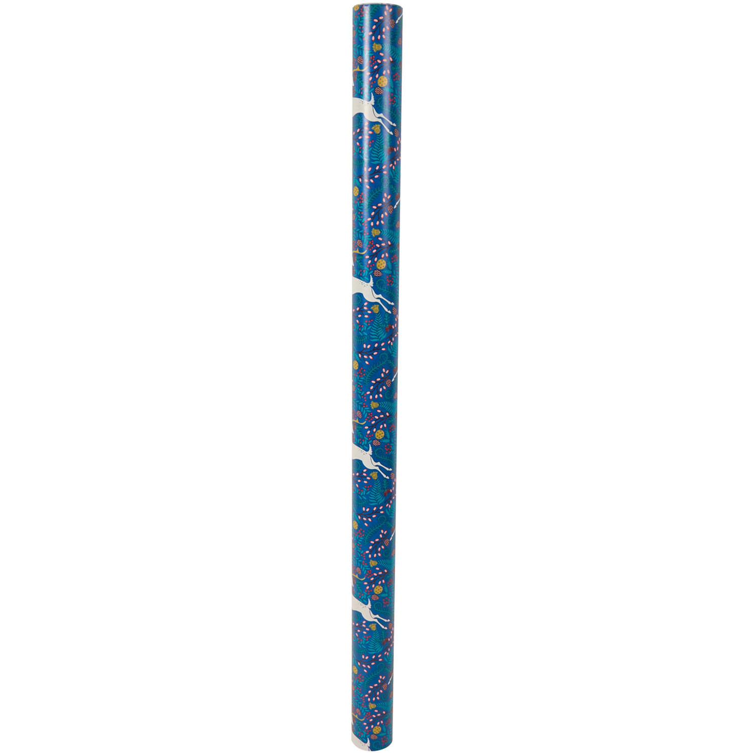 Regal Holly Gift Wrap 4m - Blue Image 5