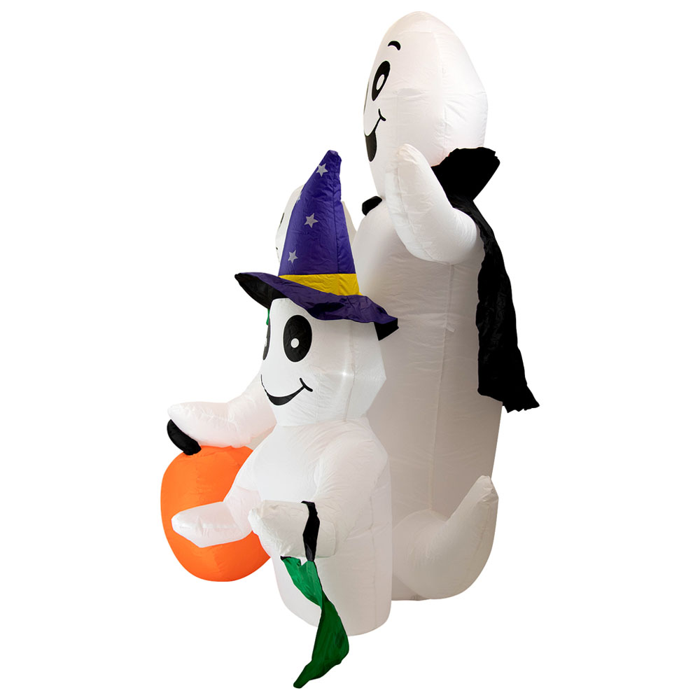 Arlec Halloween 6ft White LED Inflatable Three Ghosts Image 4