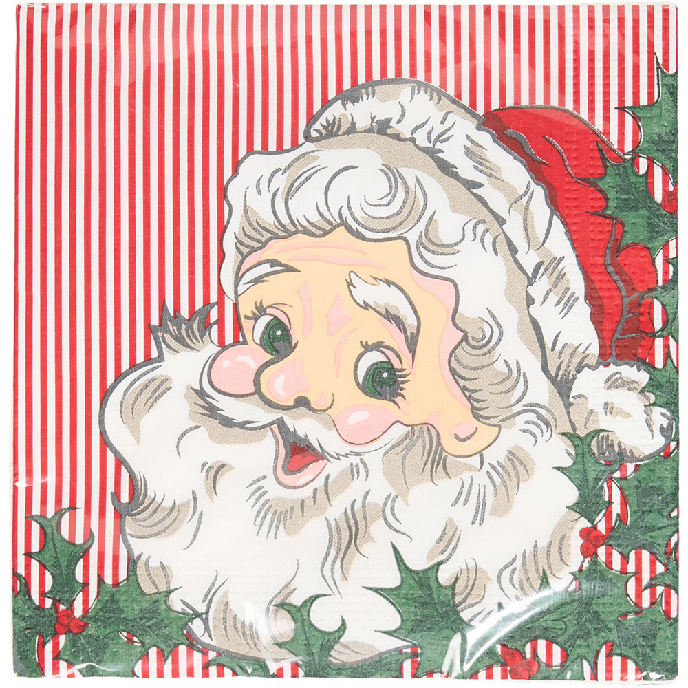 Set of 20 Santa Napkins Image 1