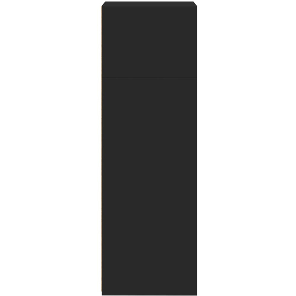 vidaXL 4 Shelf Black Highboard Image 5