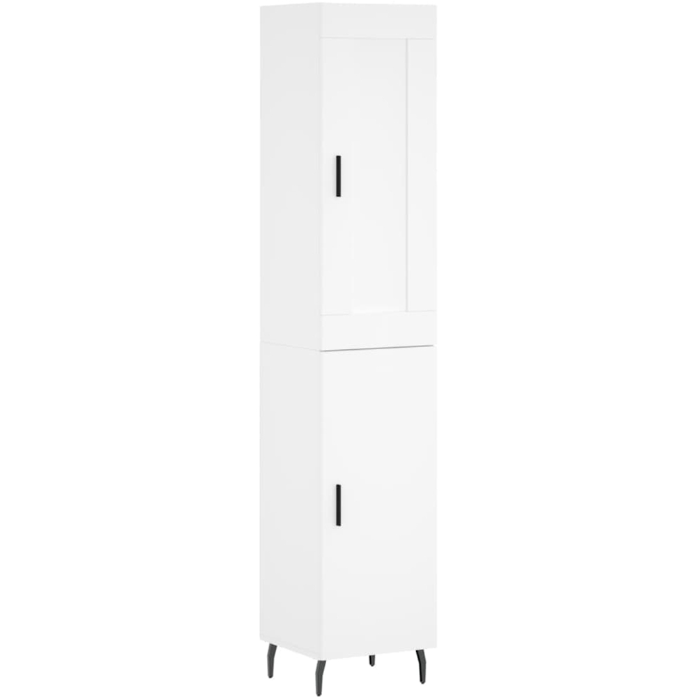 vidaXL 2 Door White Highboard Image 2