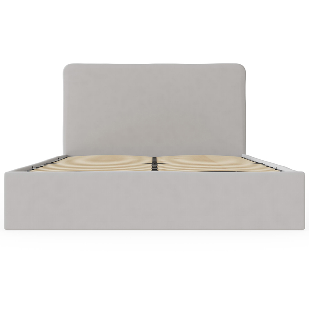 GFW Chiswick Double Soft Grey Ottoman Bed Image 2