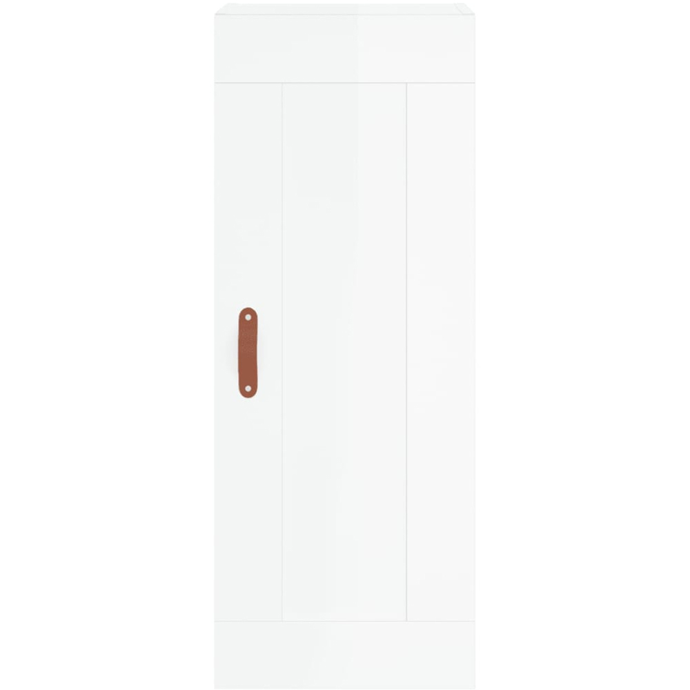 vidaXL Single Door 3 Drawer White High Gloss Highboard Image 7