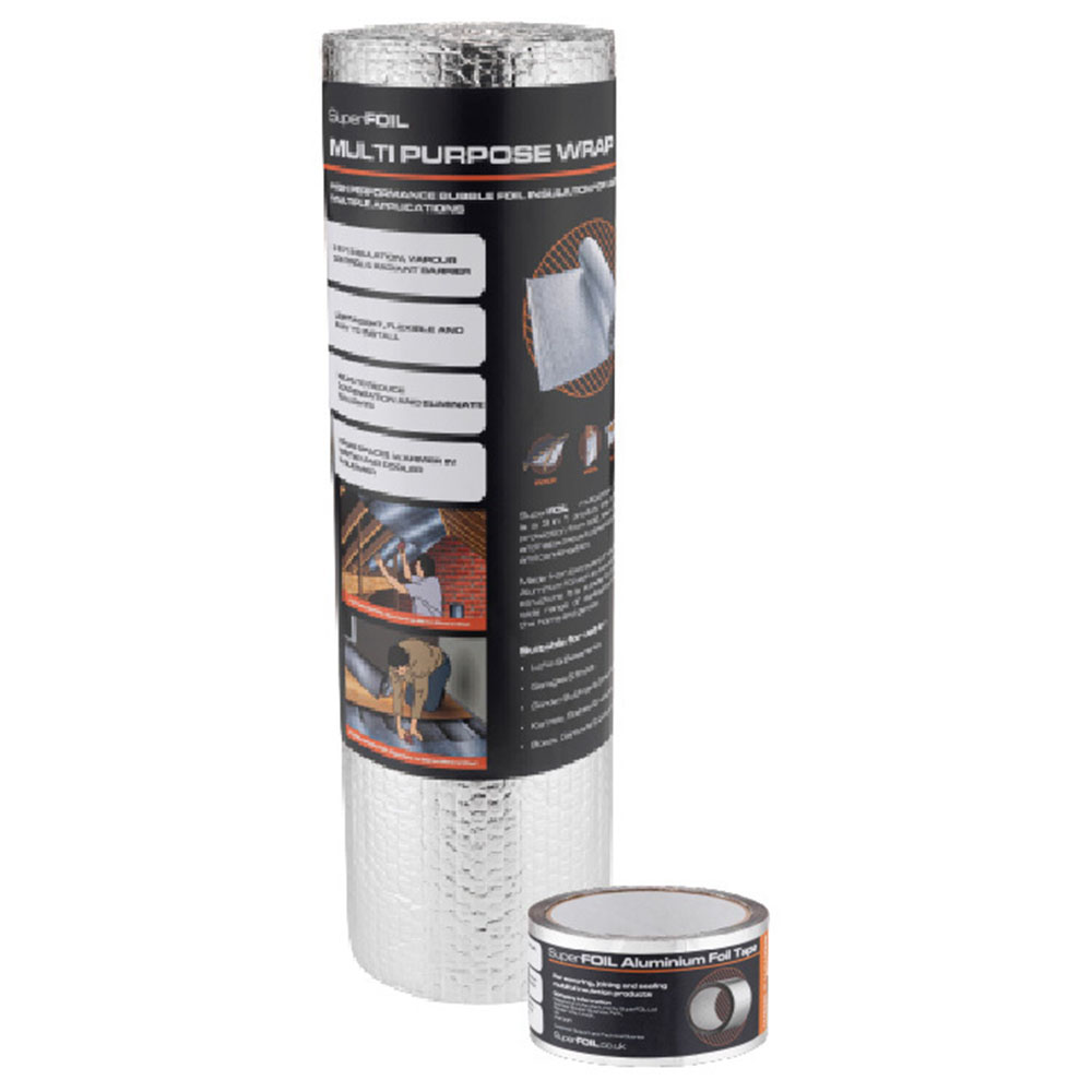 SuperFOIL 0.6 x 7.5m Multipurpose Insulation and Foil Tape Set Image 3