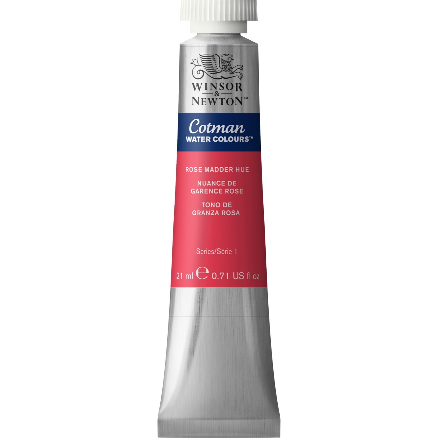 Winsor and Newton Cotman Watercolour Paint 21ml - Rose Madder Image 1