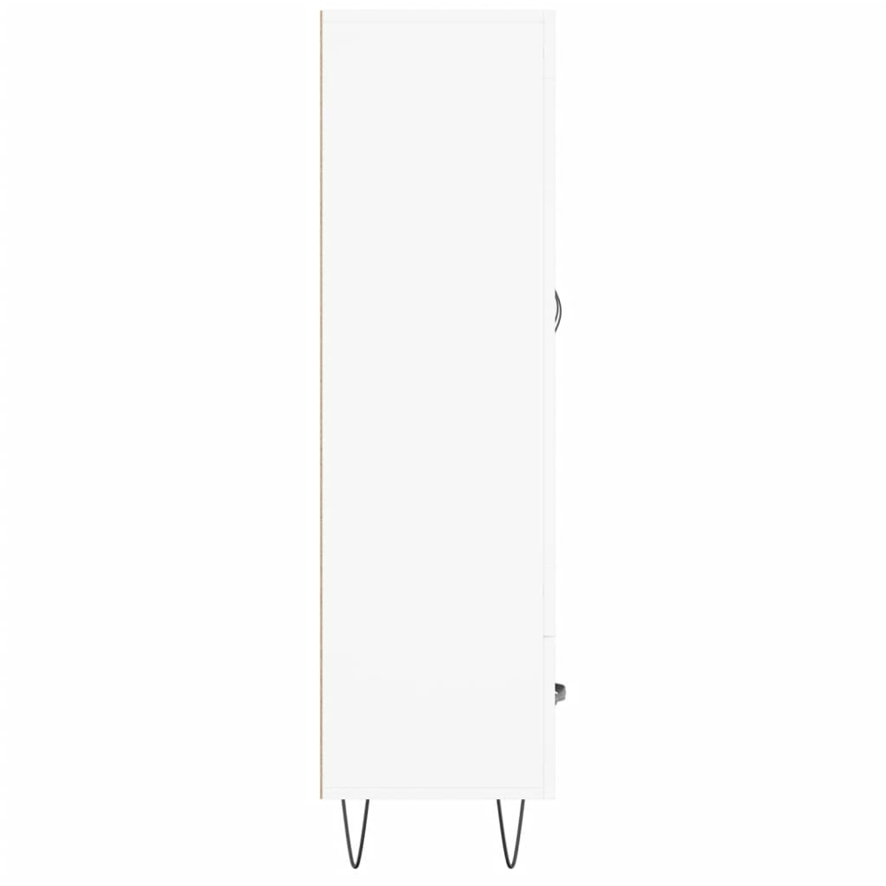 vidaXL 2 Door Single Drawer White Highboard Image 7