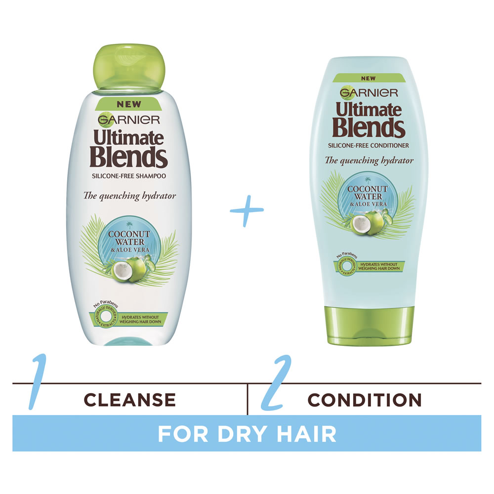 Garnier Ultimate Blends Coconut Water Silicone Free Conditioner 360ml Image 4
