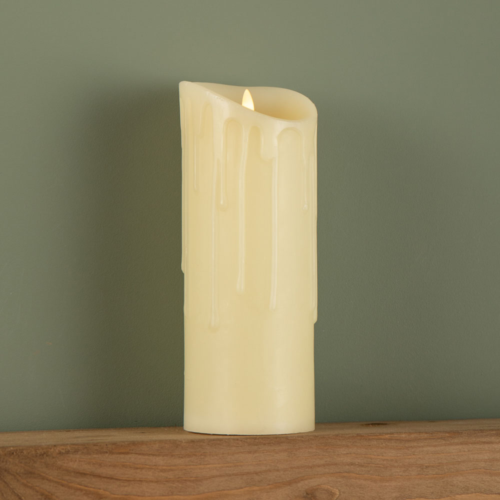 Samuel Alexander LED Flickabrights Melted Edge Candle 23cm Image 5