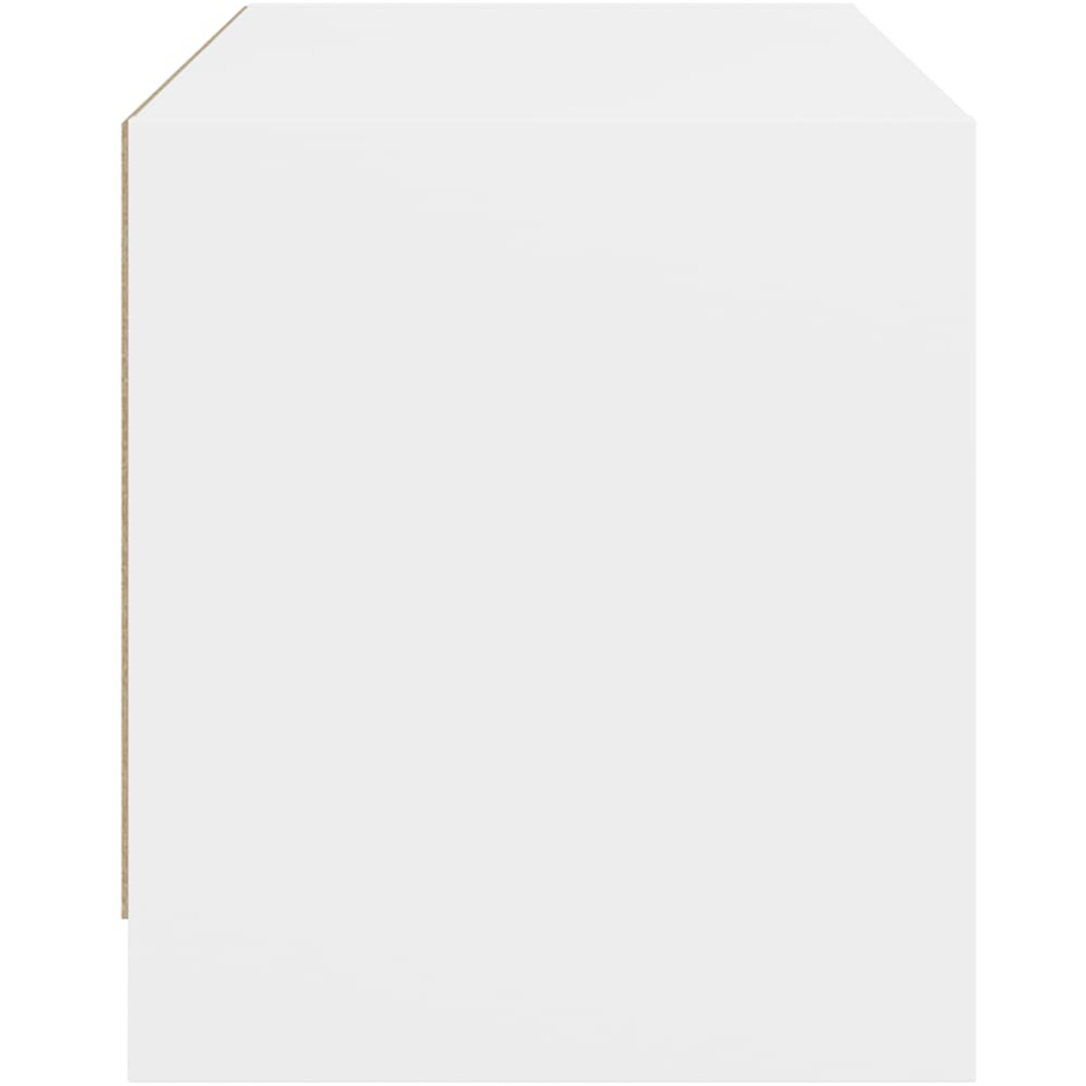 vidaXL 2 Glass Door White TV Cabinet Image 6