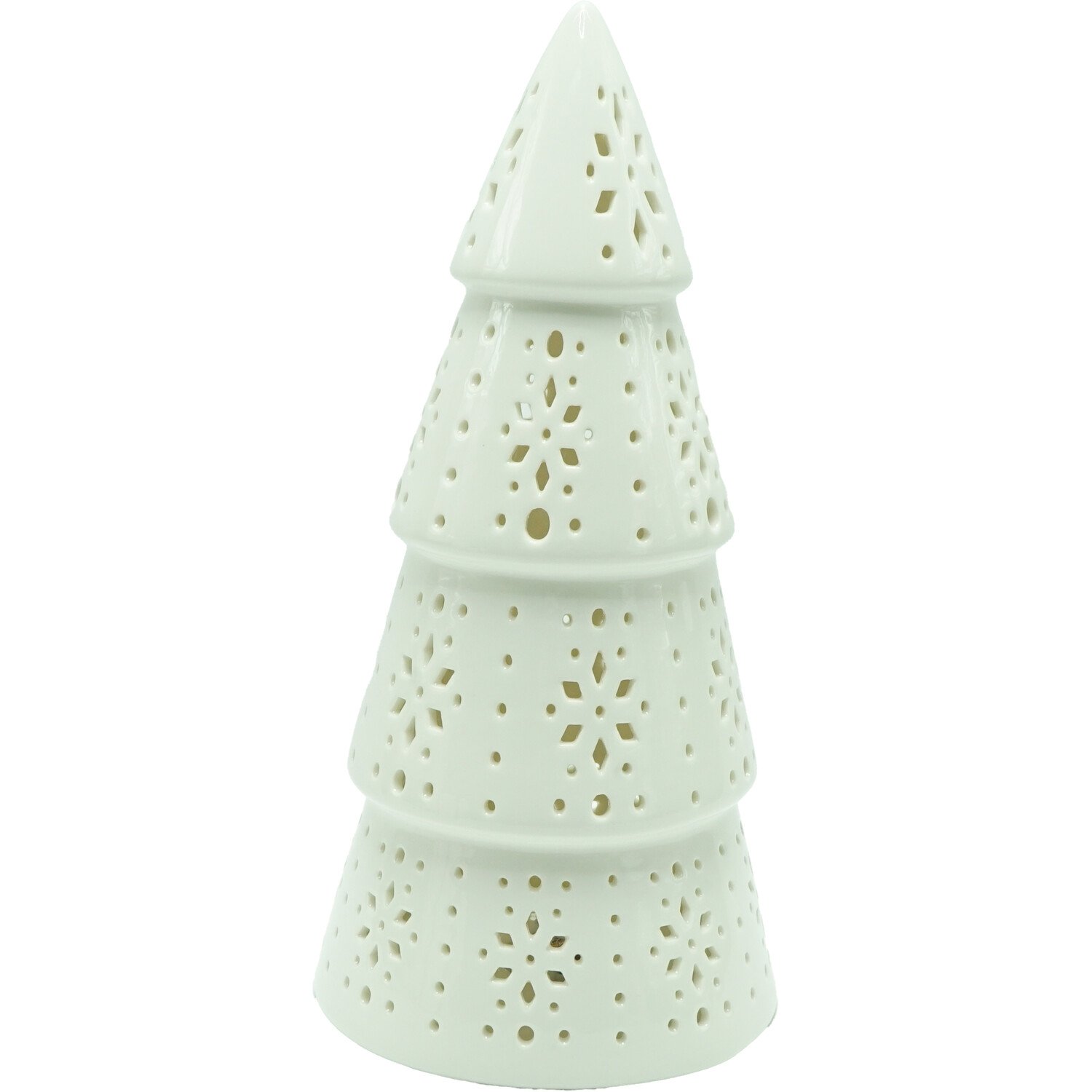 LED Snowflake Tree Ornament White Image 4