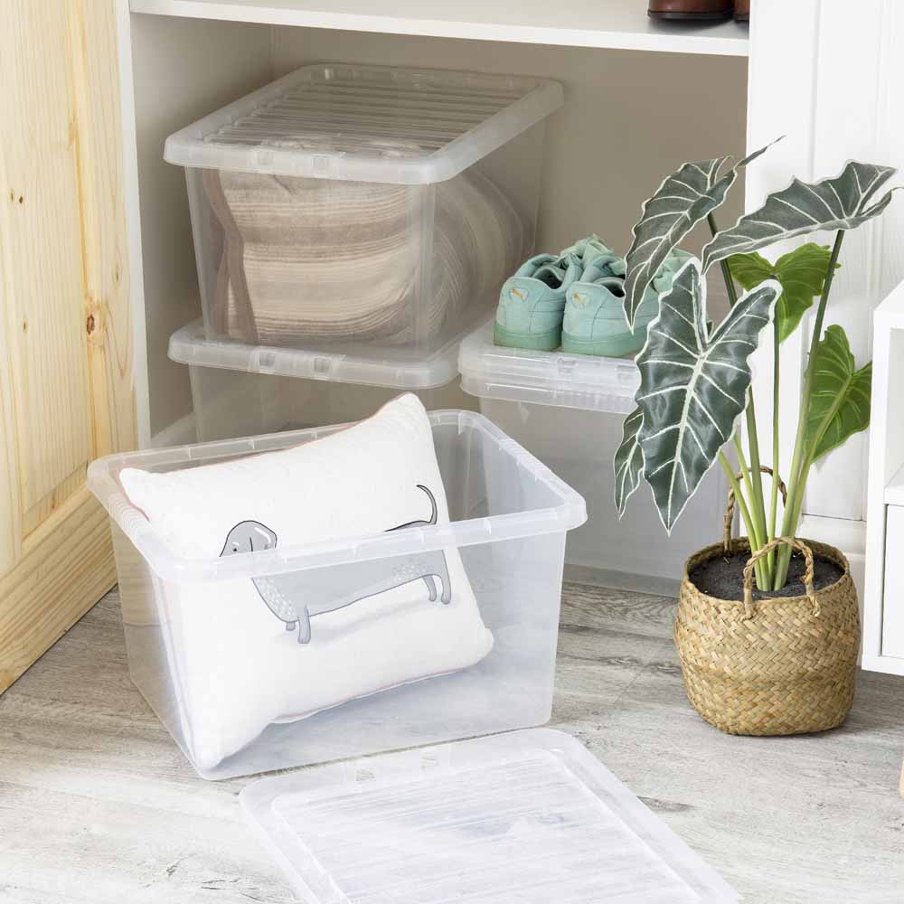 Wham 31L Crystal Storage Box and Lid 5 Pack Image 2