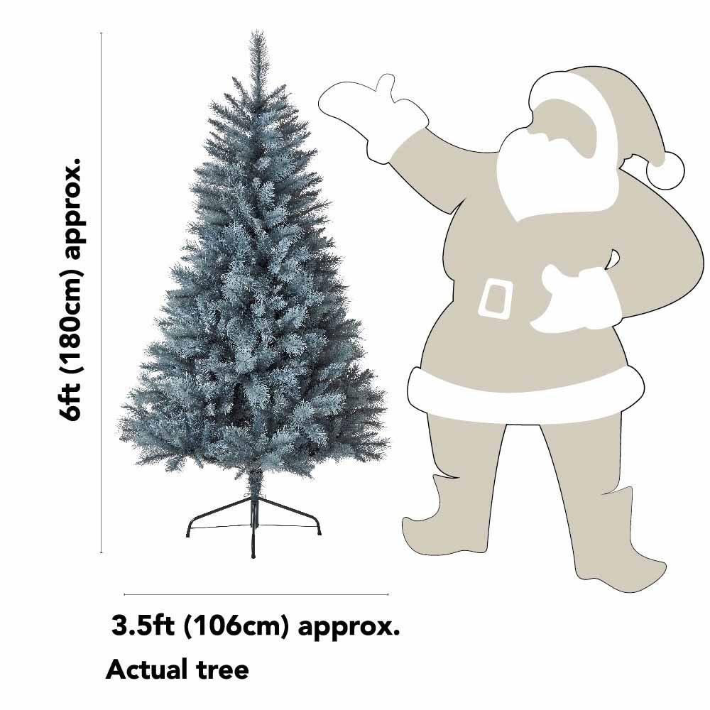 Wilko 6ft Twilight Spruce Artificial Christmas Tree Image 7
