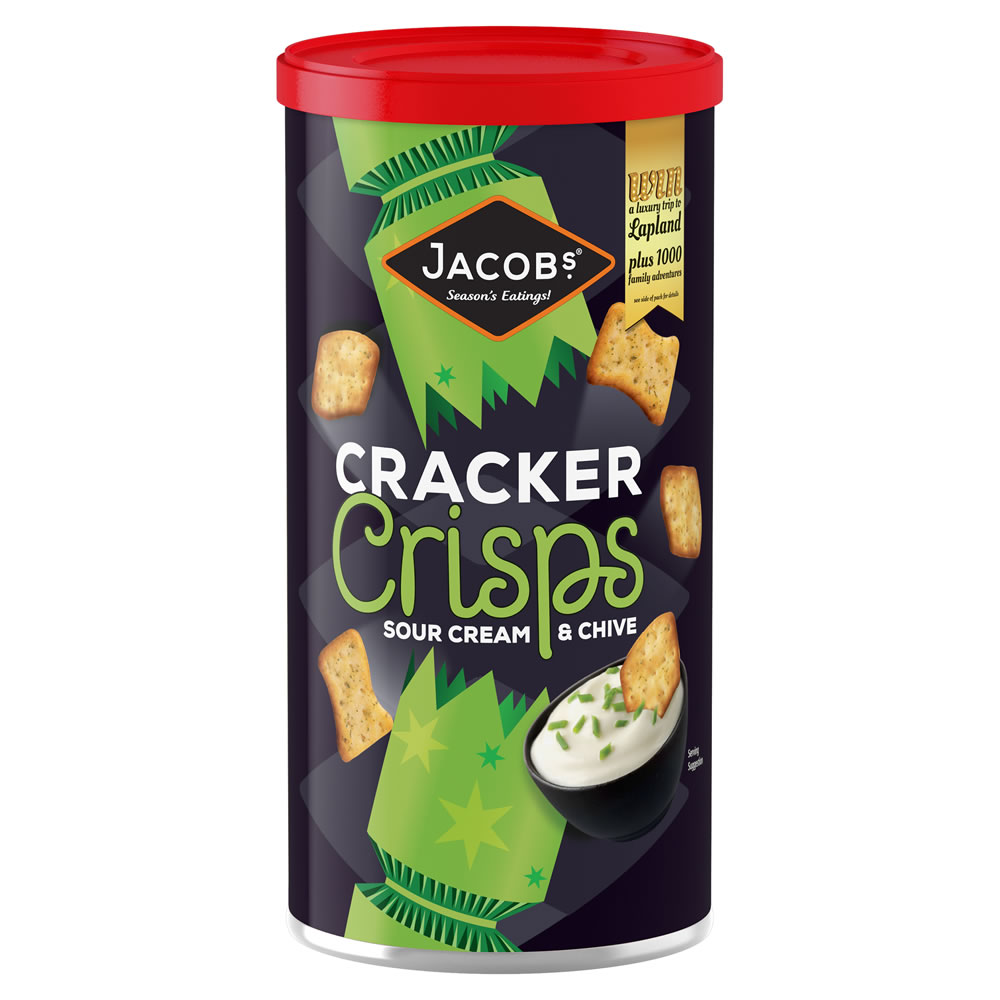 Jacobs Cracker Crisp Caddy Sour Cream and Chive 230g Wilko