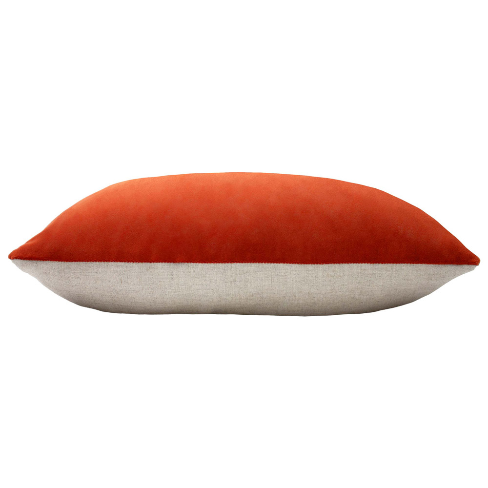 furn. Contra Tangerine Velvet Cushion Image 3