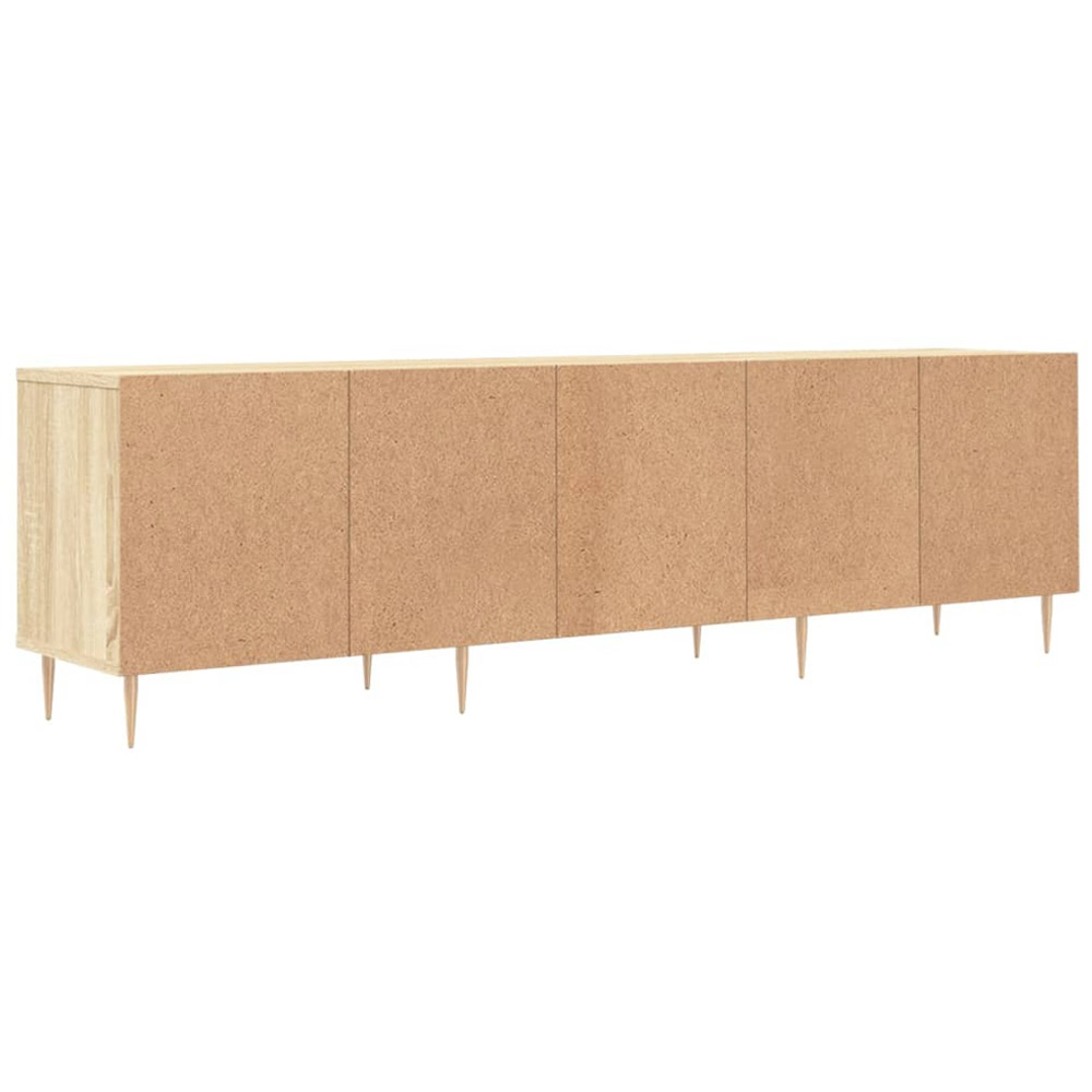 vidaXL 3 Door 3 Shelf Sonoma Oak TV Cabinet Image 8