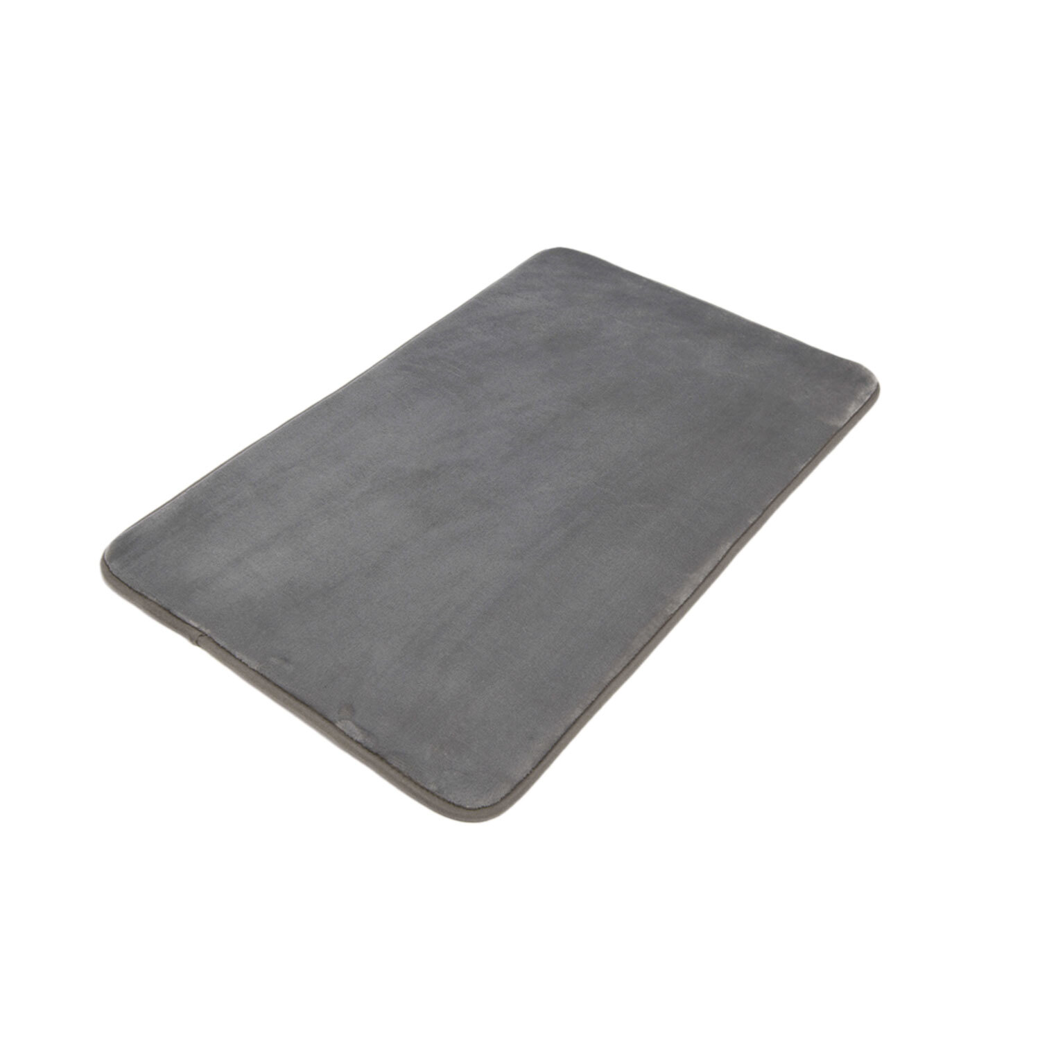 Silver Memory Foam Bath Mat Set of 2 Image 3