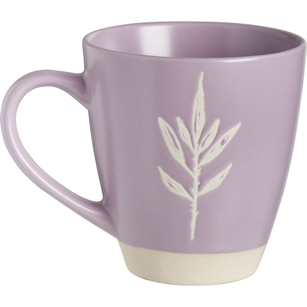 Wilko Purple Floral Sketch Mug Image 4