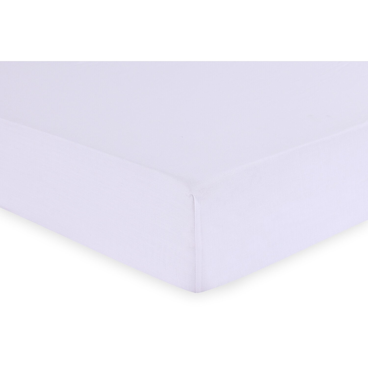 My Home Polycotton Valance Bed Sheet - White / King Image 2