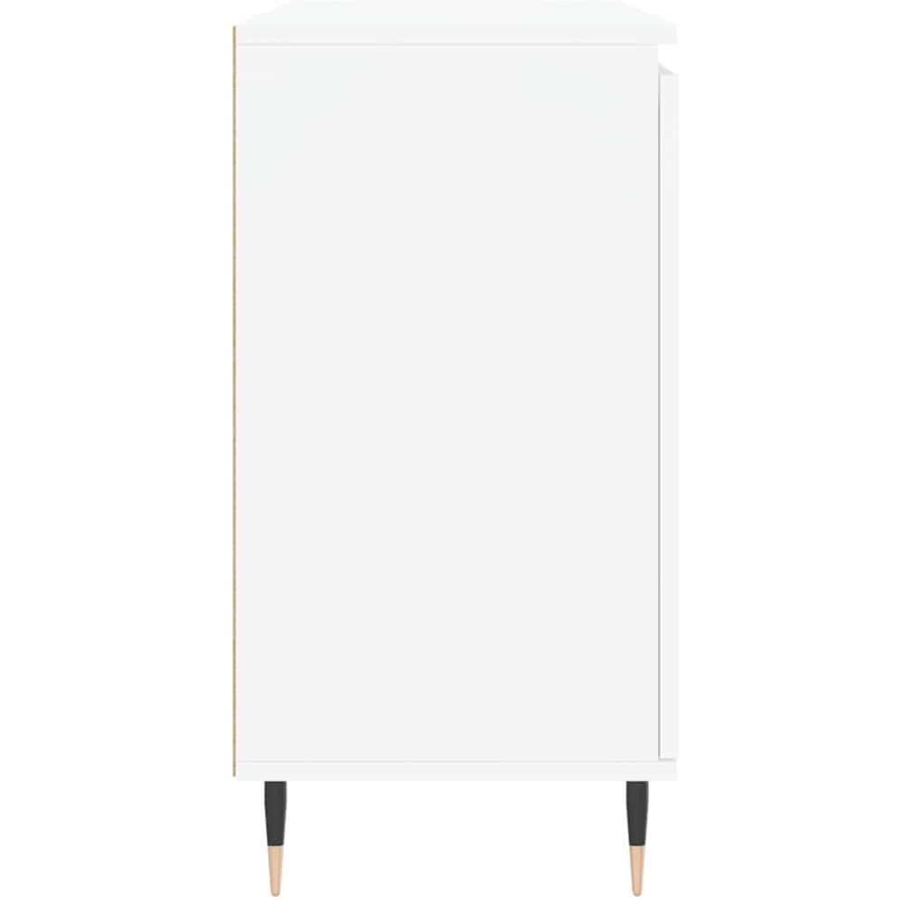 vidaXL 2 Door 2 Drawer White Sideboard Image 7