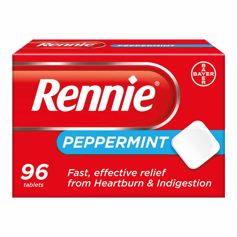 Rennie Peppermint Antacid Tablets 96 pack Image 2