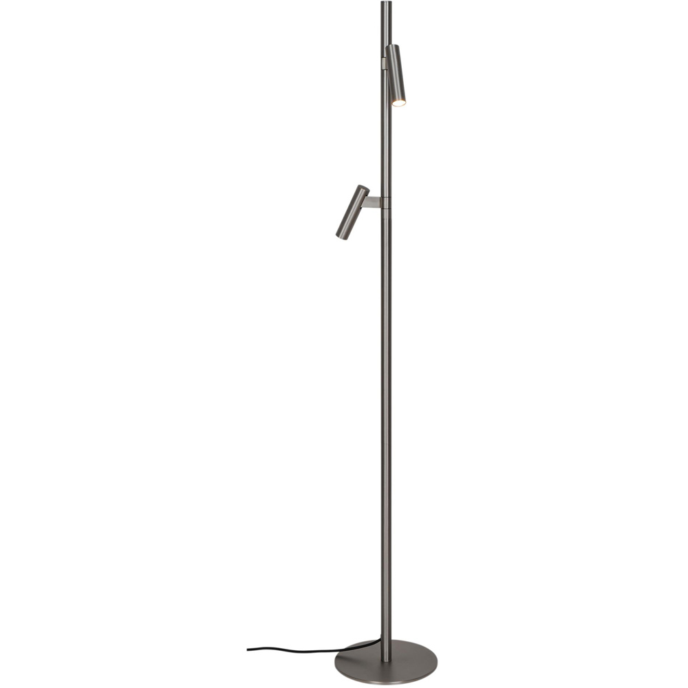 Nordlux Makoto 2 Light Satin Chrome Floor Lamp Image 4