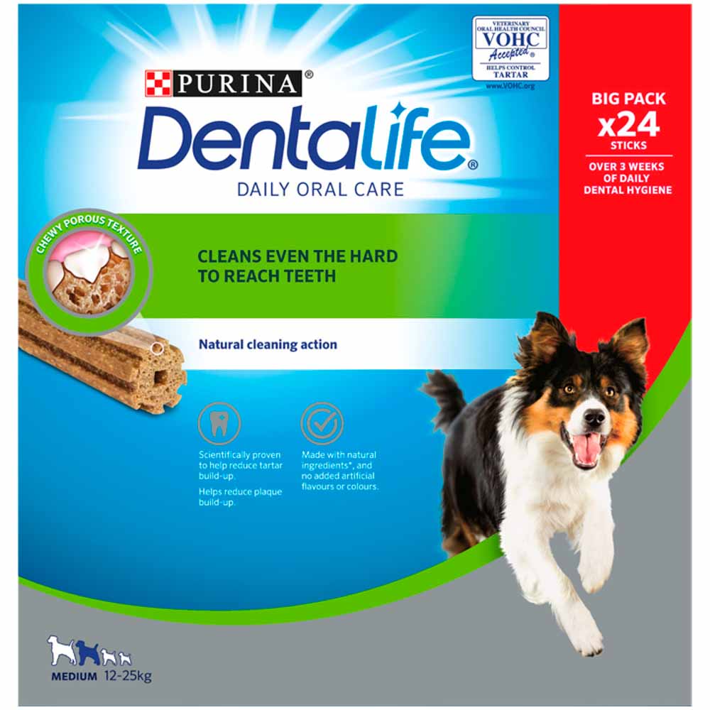 Dentalife Medium Dog Chews 24 Sticks 552g Image 2