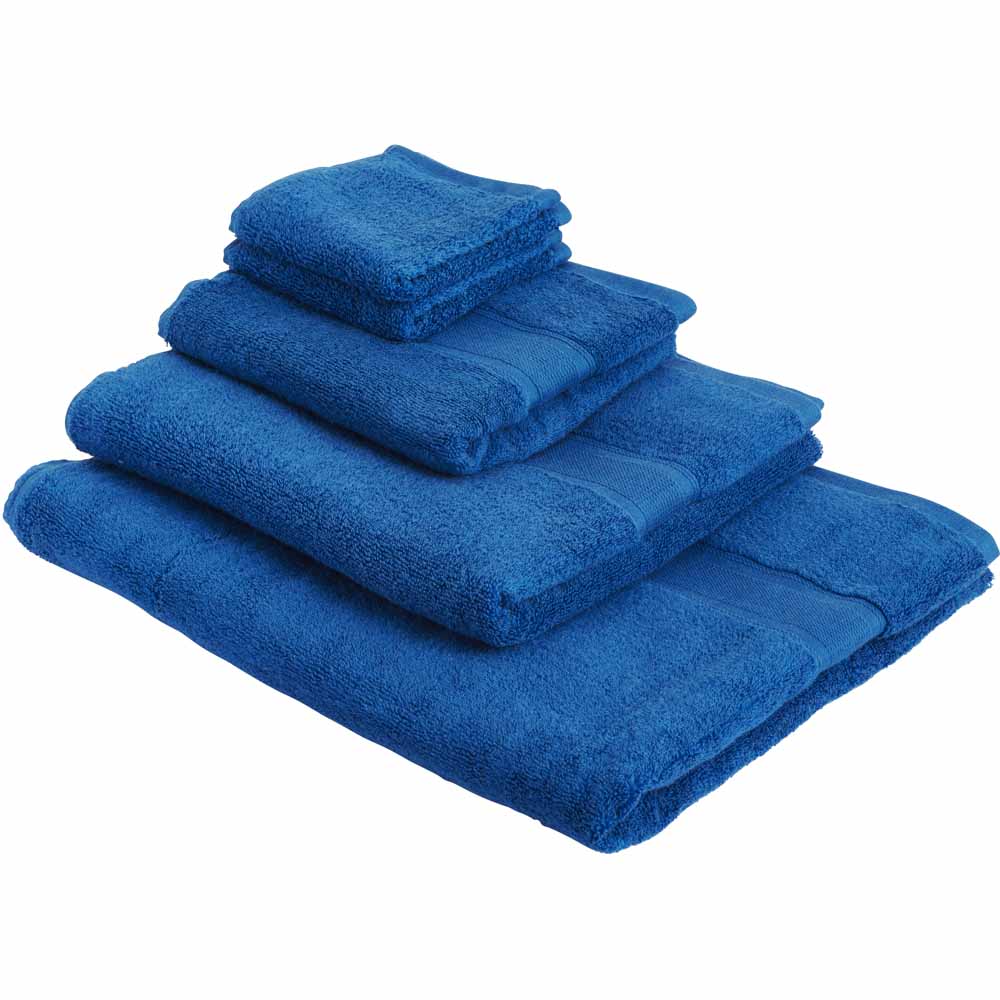 Wilko Supersoft Deep Blue Bath Towel Wilko