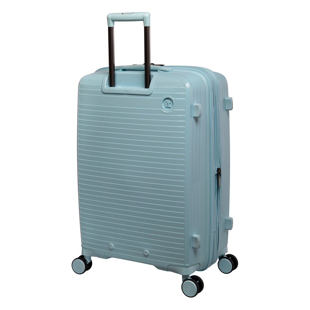 it luggage Spontaneous Blue Glow 8 Wheel 78cm Hard Case Wilko