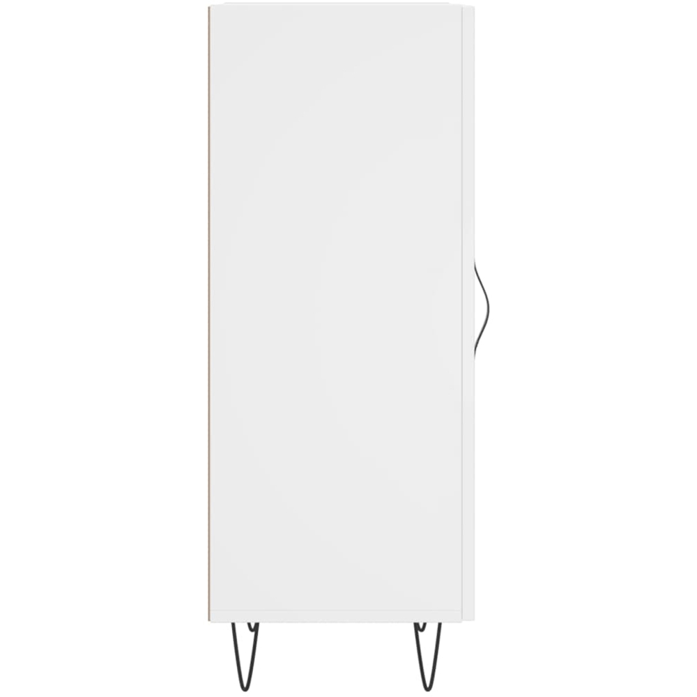 vidaXL Single Door White Sideboard Image 7