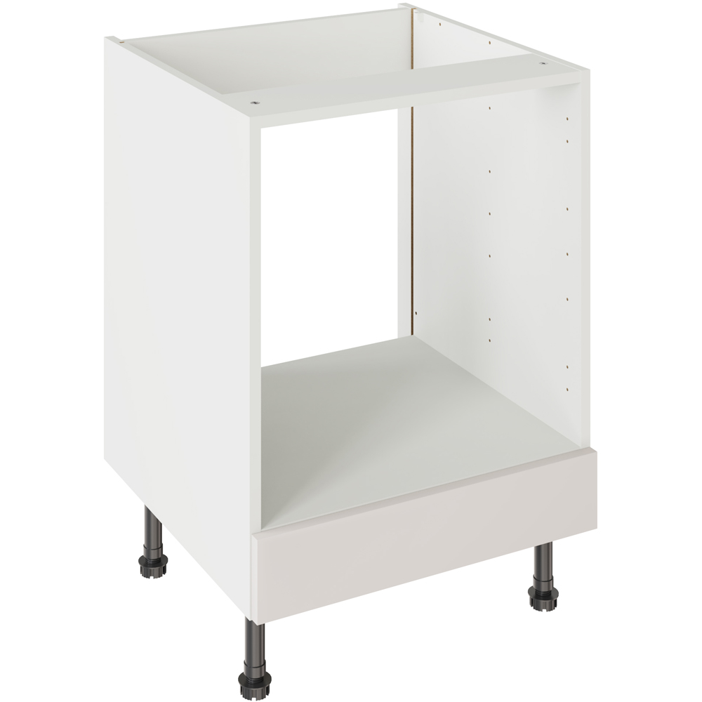 Kitchen Kit Shaker Matt Light Grey Oven Base Kitchen Cabinet Flatpack 600mm Image 1